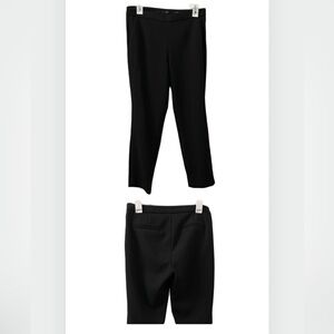 Two pairs of JCrew Martie pants (one black, one navy blue)